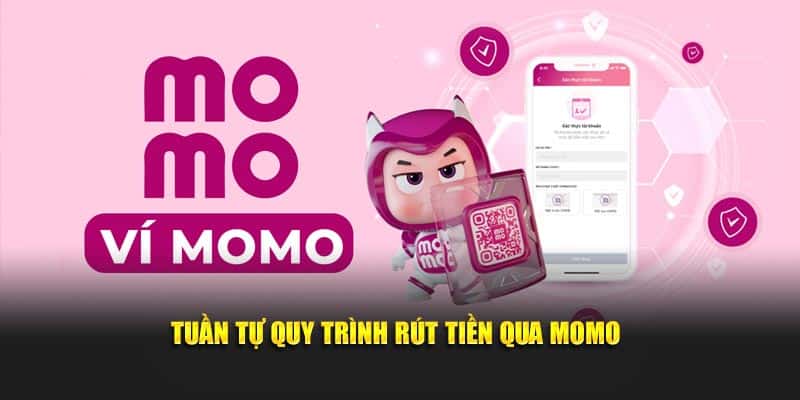 Tuần tự quy trình rút tiền qua Momo